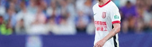 韦世豪生涯第二次中超赛季进球上双，第一次是2019年的11球